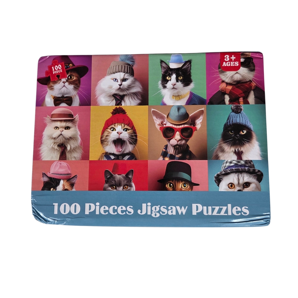 🔥4/$20 Cats Jigsaw Puzzle NEW -100 Pieces (15 X 10.6 Inches) *AGES 3 & UP*